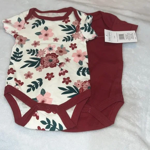 Baby Gear 2 Pack of One Pieces 3-6m NWT - Picture 4 of 5
